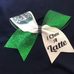 🎀I Cheer A Latte - Cutest Cheerleading Bow🎀